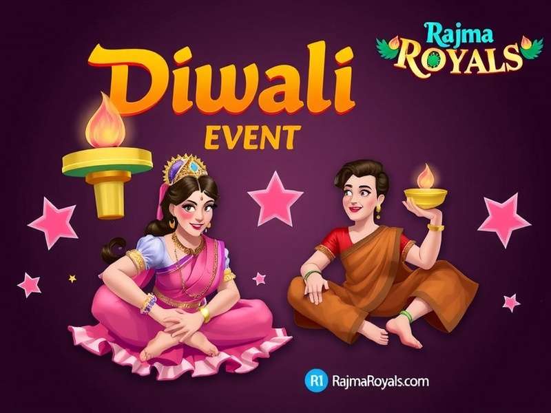 Diwali celebration event in the game Diwali event in Rajma Royals Ace